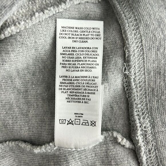 Rails Dani Reverse Terry Sweatshirt in Heather Gray Size S - Picture 7 of 10